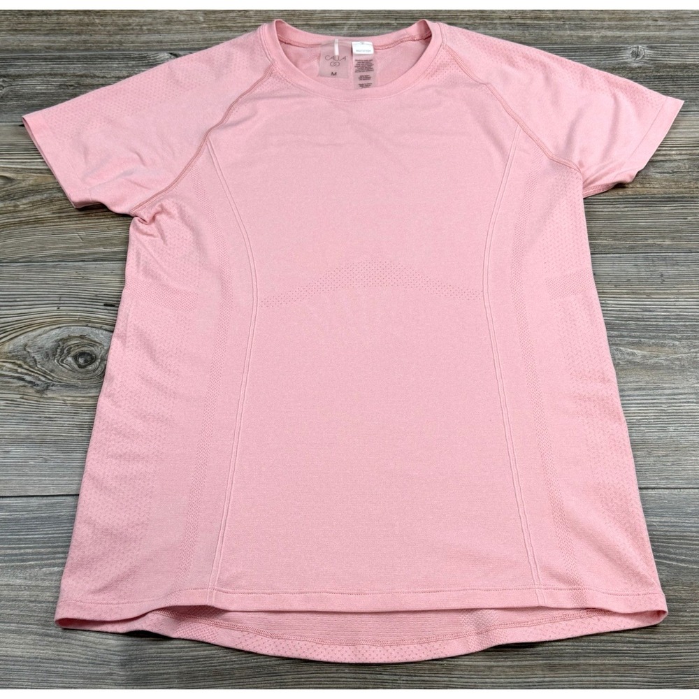 Women's CALIA by Carrie Underwood Pink Seamless Athletic T-Shirt Size M